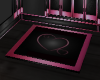 SN PinknBlk Heart Rug
