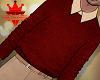 A. Red Tucked Sweater