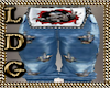 Blue Skull Jeans