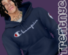 Champion blue hoodie