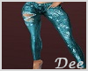 Teal Butterfly Skinnies