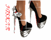 Stilletto blackred bow