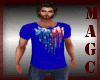 Patriotic design horses