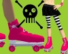 Hot Pink Roller Skates