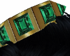 Emerald Stud Hair Hoop