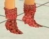 boots crocodile red