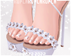 $K Flower Sandal Heels