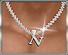 B* Letter Necklace - N