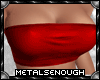 M*TUBE TOP RED MED BUST