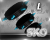 *SK*ARM SPIKES L(TEAL)