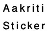 Aakriti Sticker