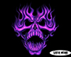 Purple Flame Skull