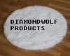 Diamond white rug