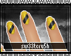 S|Hufflepuff Nails V1