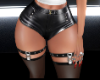 [BB] Leather Shorts Blk
