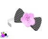 grey and rose hairband