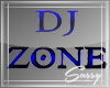 !BLUE DJ ZONE 3D SIGN