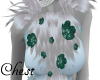 *T*Teal flower chest fur