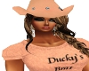 Dusty peach cowgirl hat