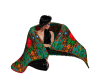 Handmade blanket pose