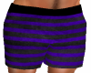 Blue Striped Long Shorts