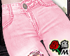 蝶 Pink Jeans+Tattoo