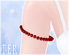 [T] Pearl armlets Red