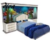 cool blue aquatic bed