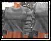 :Cotton-Sweater/Gray: