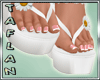 T* White Daisy Sandals