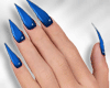 Pointed Nails Blue
