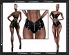 [A]RXL SHORT LATEX BLACK