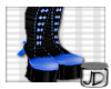 Blue & Black Loli Boots