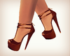 Elegant high heels brown