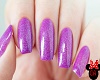 Glitter Purple Nails