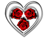 Glass Heart Roses
