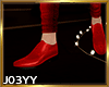 Red formal shoe