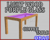 JLW P Glass Coffee Table