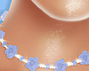 🌸 Blue Flower Choker