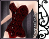 [c] Red brocade corset