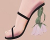 spring rose sandal black