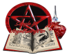 Red Pentagram and Book