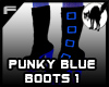 Punky Blue Boots 1 F