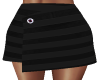 Black Striped Flap Skirt