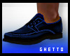 ~GW~ Blu leather loafers