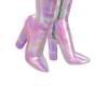 Cool Cat Holo Boots Pink