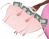 Pink Purse w Money