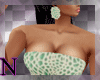 bm green beige dress
