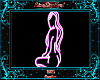 Neon Lady Silouette Pink