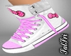 White/Pink High Tops